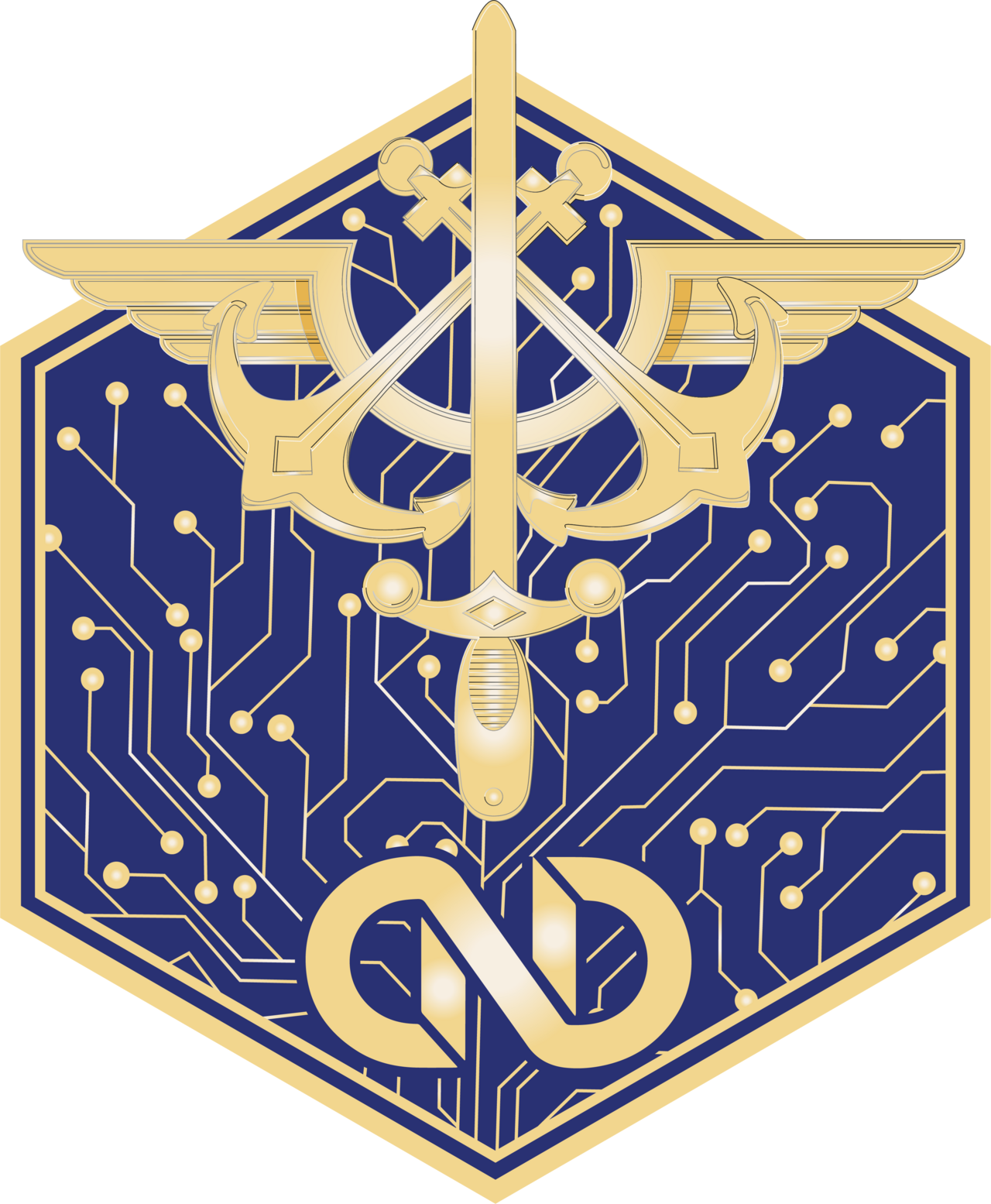 Insigne du Commissariat au numérique de défense